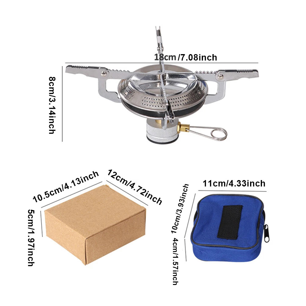 Portable Outdoor Camping Gas Stove with Adjustable Flame