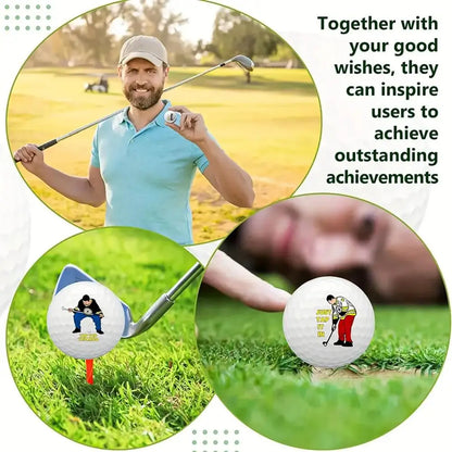 4 Counts Funny Golf Balls Funny Golf Balls Gift Set