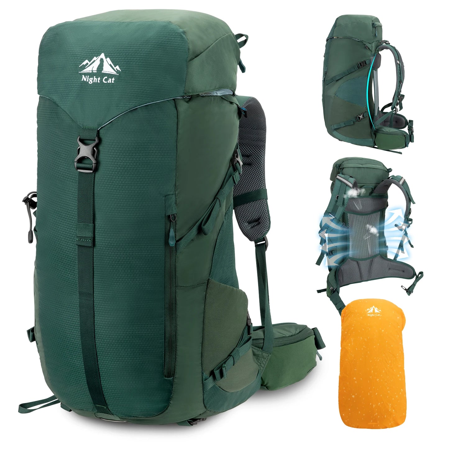 Night Cat 30L Hiking Backpack- Internal Frame; Men&Women Ultralight