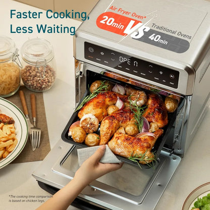 13Qt 11-in-1 Air Fryer Oven Combo with Rotisserie  Includes Recipe Book 6