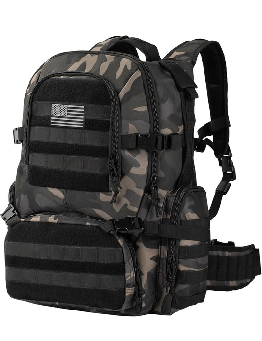 50L Tactical Backpack Military Style Camping Hiking Rucksack With Molle System