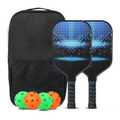 Pickleball Paddles Set Rackets Portable Racket Cover Carrying Bag Gift Kit USAPA Approved, Honeycomb Core 4 Balls