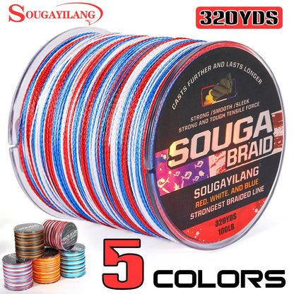 4 Strand Braided Fishing Line 300M Multifilament  Braided Wire Fishing