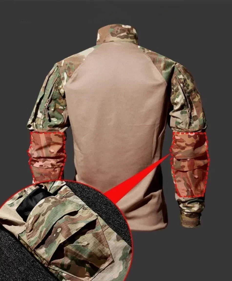 Camo Suits Tactical Shirts Training Sets Multi-pocket Army Multicam Uniforms Work Wear Pants Hunting Clothes Wear-resisting