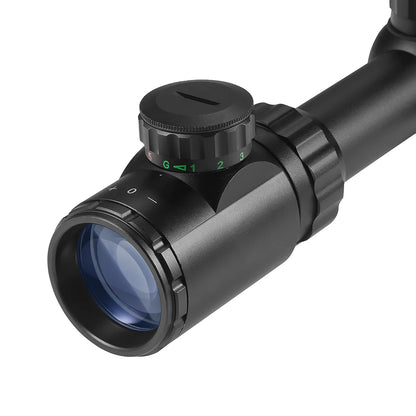 4-16x40 AO Tactical Scope Red Green Illuminated Hunting Sight with Mounts for 20mm Rail Long Range Scopes
