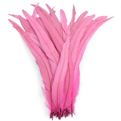 100pcs 25-40cm Wholesale Rooster Feathers Wedding Crafts DIY Natural Feather