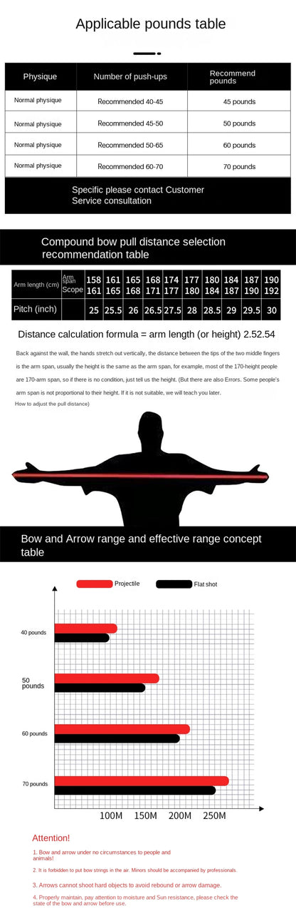 Compound Bow Pulley Bow, Steel Ball and Arrow Dual-purpose Adult Bow High Precision Shooting