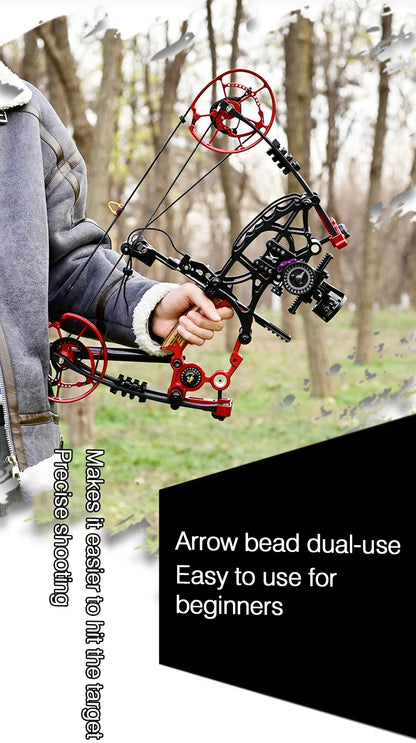 Compound Bow Pulley Bow, Steel Ball and Arrow Dual-purpose Adult Bow High Precision Shooting