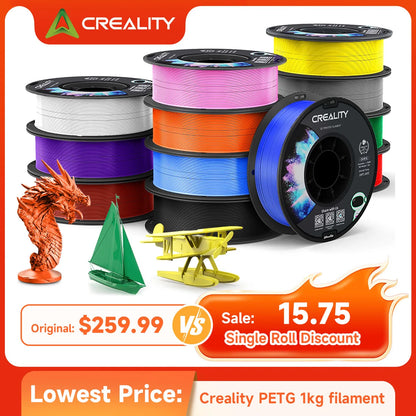 CREALITY PETG Filament 1.75mm 3D Printer Filament 1kg  Neatly Wound Spool