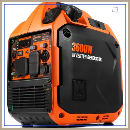 3600W Dual Fuel Portable Inverter Generator with CO Sensor, Quiet & RV Ready for Electronics