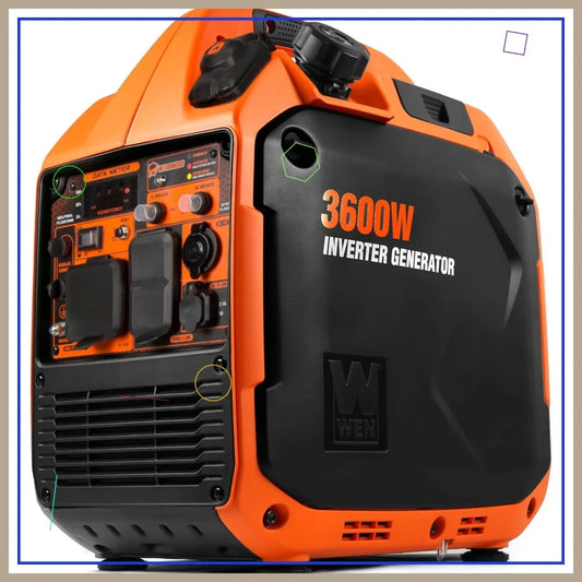 3600W Dual Fuel Portable Inverter Generator with CO Sensor, Quiet & RV Ready for Electronics
