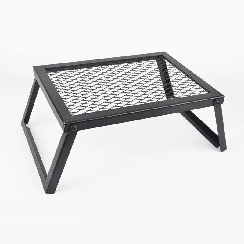 Heavy-duty bonfire grill, RV camping barbecue grill, firewood rack, kitchen shelf, barbecue grill,  outdoor camping