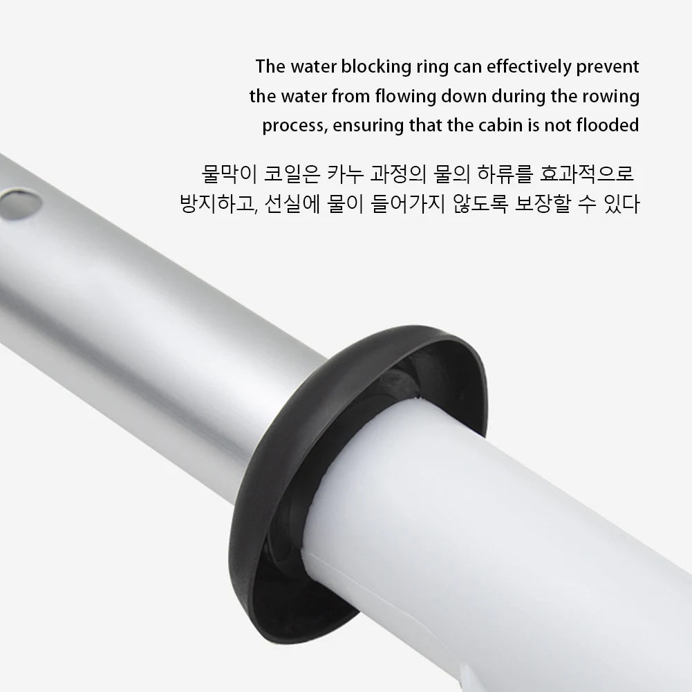 4-Piece Double-Head Surfpaddle Aluminium Alloy Floating Kayak Paddle Stand Up Paddleboard Paddles for Outdoor Water Sports