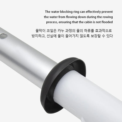 4-Piece Double-Head Surfpaddle Aluminium Alloy Floating Kayak Paddle Stand Up Paddleboard Paddles for Outdoor Water Sports