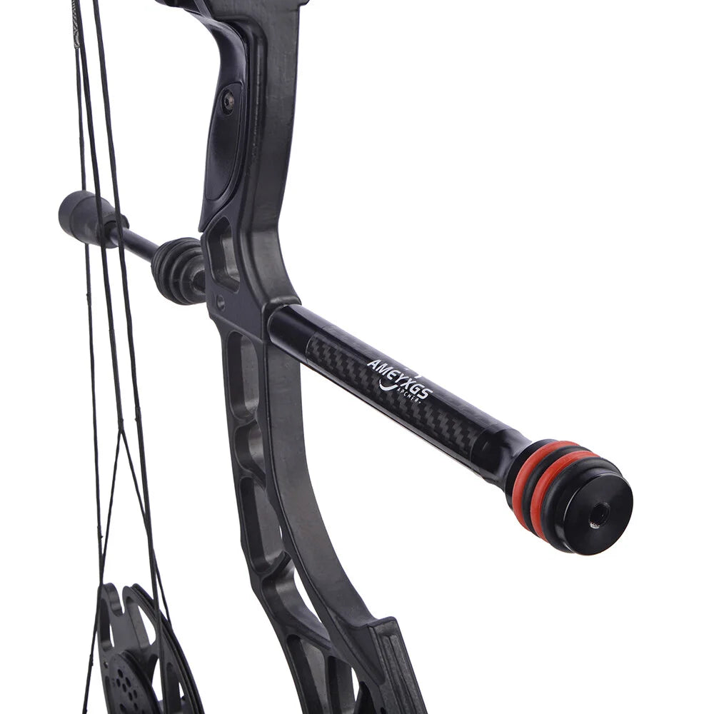 6/8/10/12 Inch Bow Vibration Damper Stabilizer Lightweight Carbon Fiber Balance Rod OD20mm Standard Interface Shock Absorber Bar Reduce Recoil