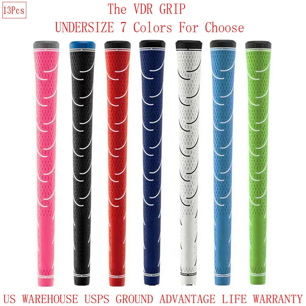 13PCs Golf Grip Golf Club Grip VDR Rubber Anti-Slip Golf Grip Undersize 60R