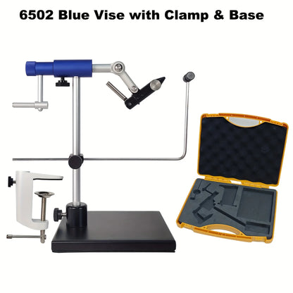 360° Rotatable Fly Tying Vise with Sturdy Base, Adjustable Aluminum Fly Tying Tool with Carbon Steel Jaws Precision Hook Holding