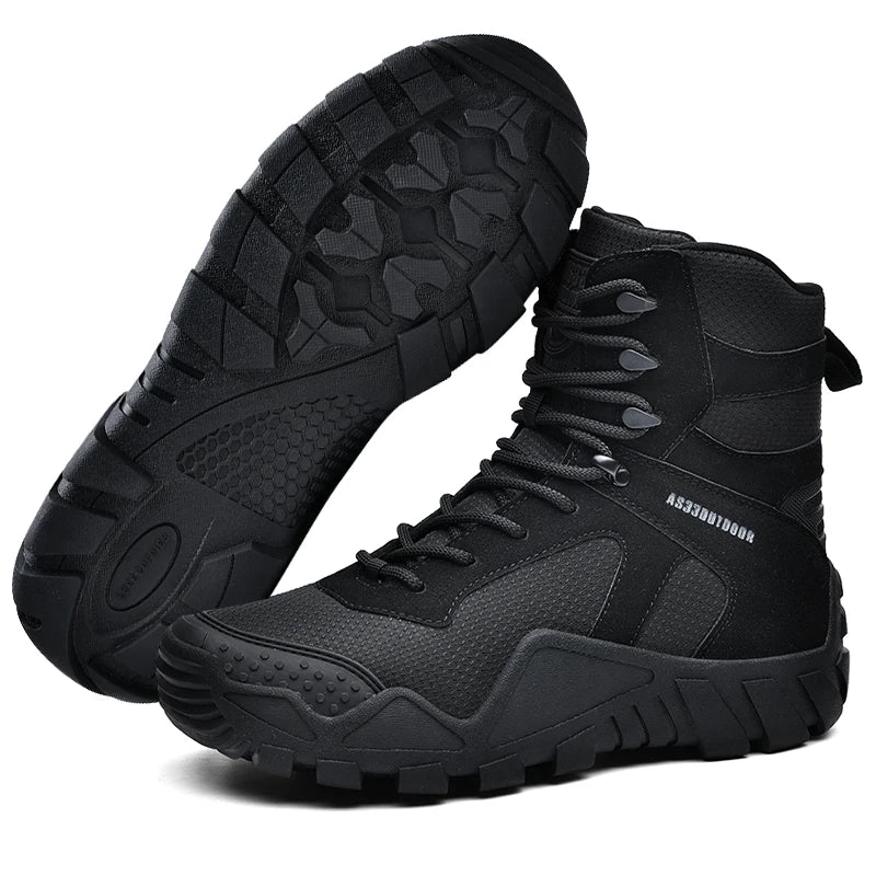 Men's waterproof hiking boots, lightweight outdoor boots,