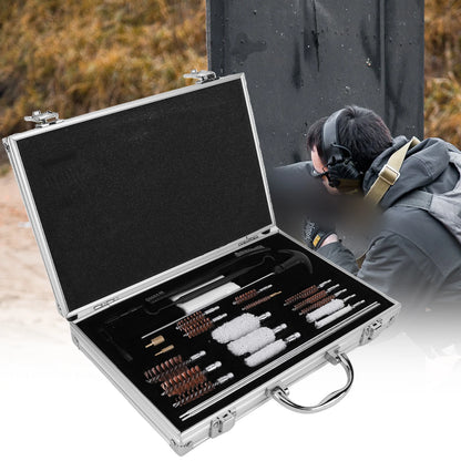 Gun Barrel Brush Box Set Gun Brush Pipe Cleaning Tools Kit Barrel Brush Tool for  Pistol Handgun Shotgun
