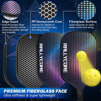 Perfect Pickleball Gift Set  Includes 2 Paddles, 4 Balls, Carry Bag,