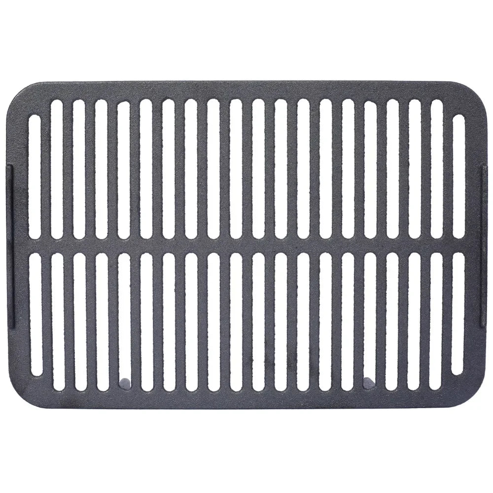 Oval Cast Iron Portable Charcoal Grill and Tabletop Cast Iron Skillet