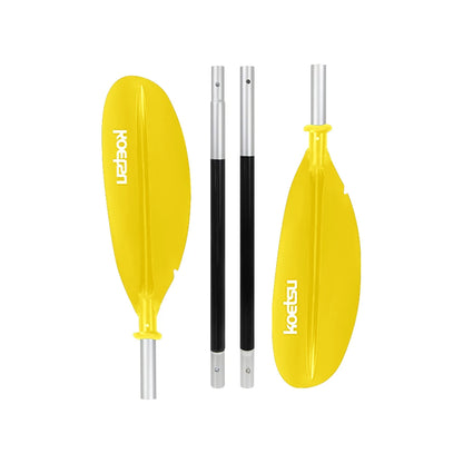4-Piece Two Way Paddle Adjustable Floating Kayak Paddle Aluminium Alloy Stand Up Paddleboard Paddles