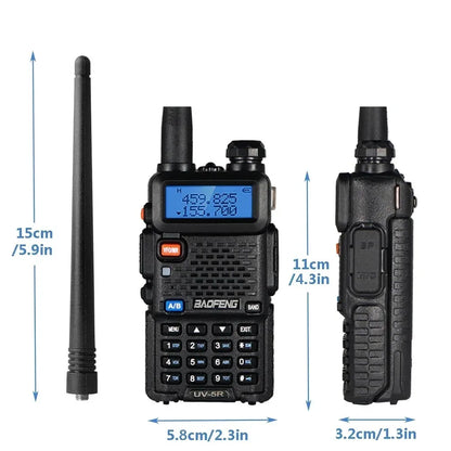 2pcs   5W 8W High Power Dual Band Two Way Walkies Talkies