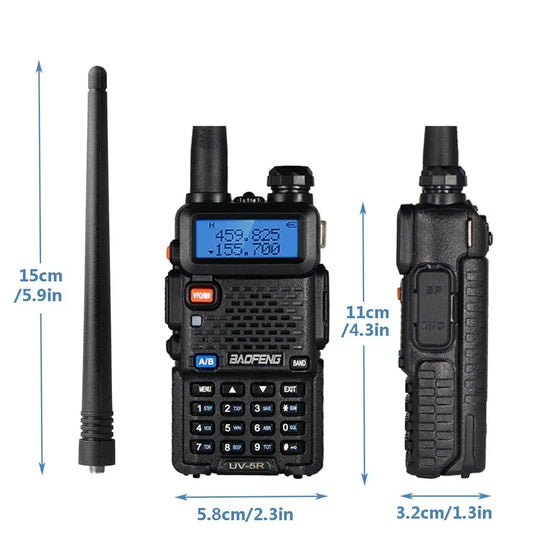 2pcs   5W 8W High Power Dual Band Two Way Walkies Talkies