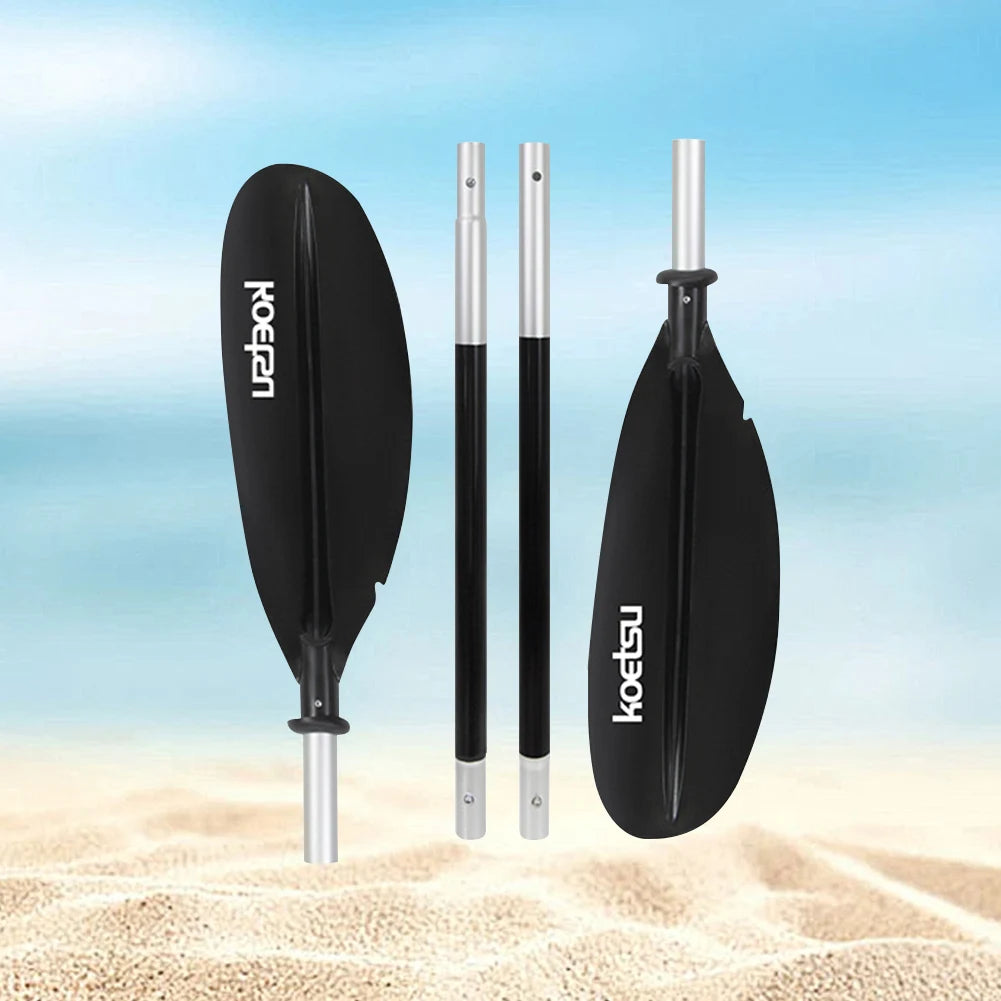 4-Piece Double-Head Surfpaddle Aluminium Alloy Floating Kayak Paddle Stand Up Paddleboard Paddles for Outdoor Water Sports