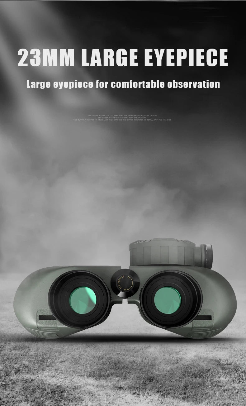 7x50 HD Binoculars High Power Low Light Night Vision Binoculares with Directional Compass Rangefinder