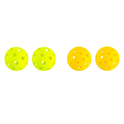 Outdoor Pickleballs and Carry Bag Portable Pickleball Net Set with 4 Pickleball Paddles Pickleball