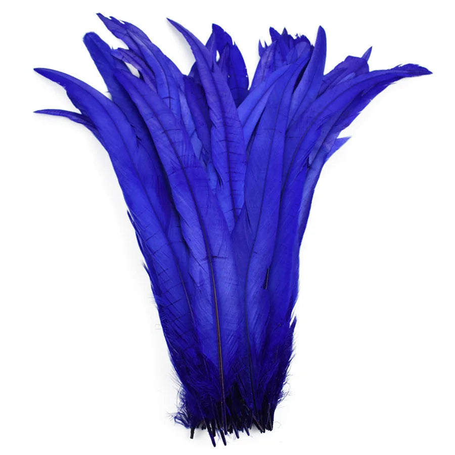 100pcs 25-40cm Wholesale Rooster Feathers Wedding Crafts DIY Natural Feather