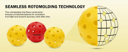 8/16pcs Pickleball Balls 40 Holes Colorful and Durable Pickleballs 74mm