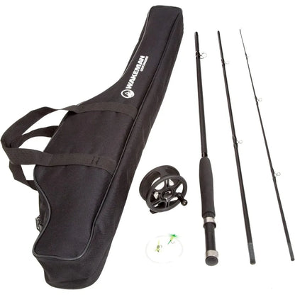 Fly Fishing Rod and Reel Combo with Carrying Case