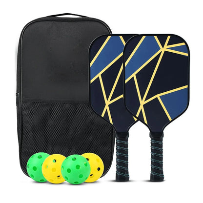 Pickleball Paddles Set Rackets Portable Racket Cover Carrying Bag Gift Kit USAPA Approved, Honeycomb Core 4 Balls