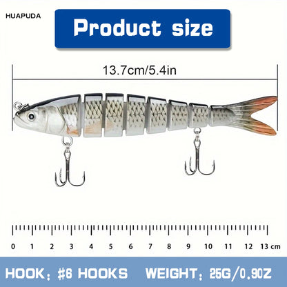 3 Pieces  Fishing Lures, Bionic Swim Bait, Realistic Bass Trout Crappie Swim Bait,