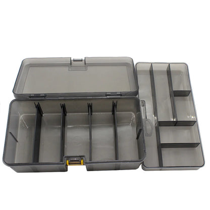 Double Layer Fishing Box with Adjustable Dividers