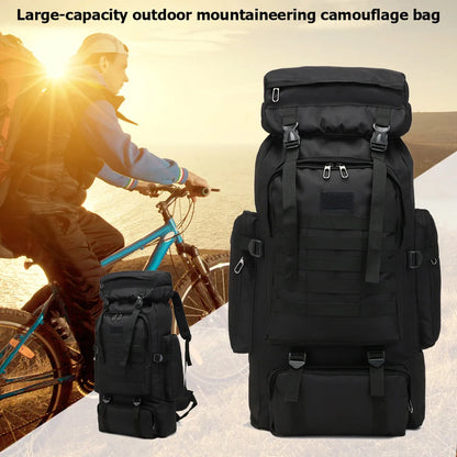 80L Tactical Backpack Outdoor Military Rucksacks