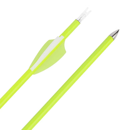 Mixed Carbon Arrows 12pcs 30/31 Inch Spine1500 ID4.2mm with 2 Inch Vanes