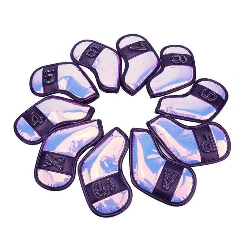 10pcs Golf Club Cover Driver Fairway Hybrid Waterproof Protector Set