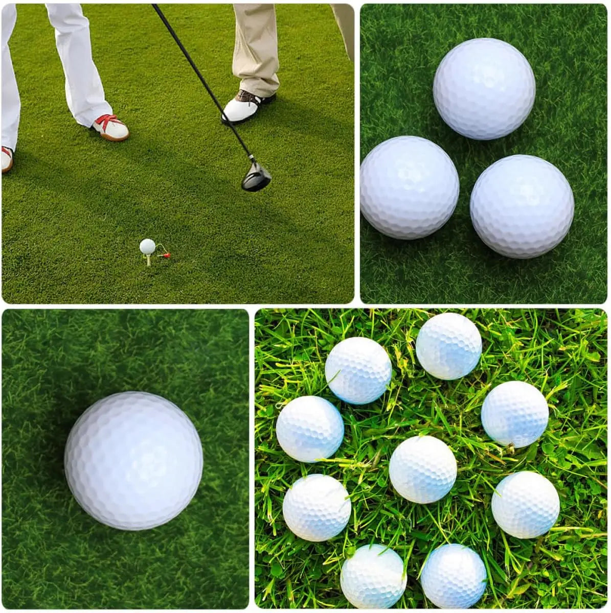 Luminous Golf Balls Set - 6/12/18 Piece Illuminated Night Golf Balls Six Colors Randomly Available for Enhanced Visibility