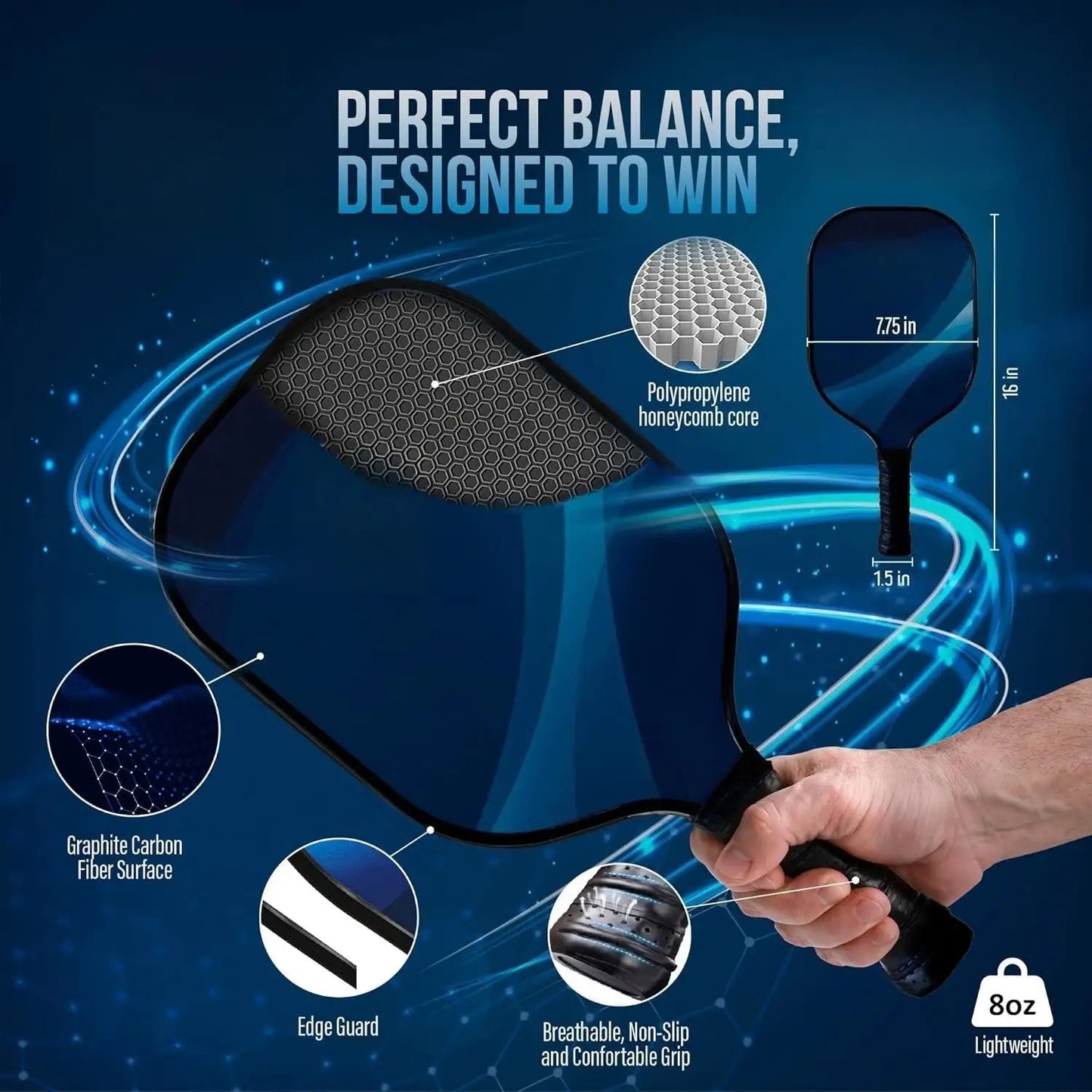 -Portable Pickleball Set with Net  4 USAPA Approved Graphite Paddles, Duffle Bag, Regulation Size Pickleball Net System,