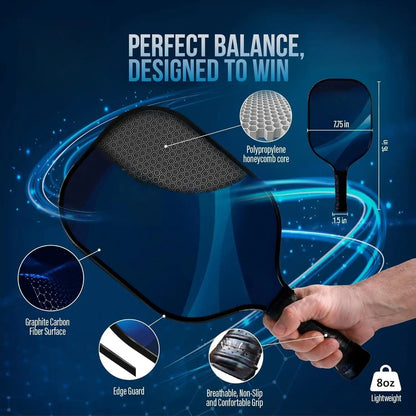 -Portable Pickleball Set with Net  4 USAPA Approved Graphite Paddles, Duffle Bag, Regulation Size Pickleball Net System,