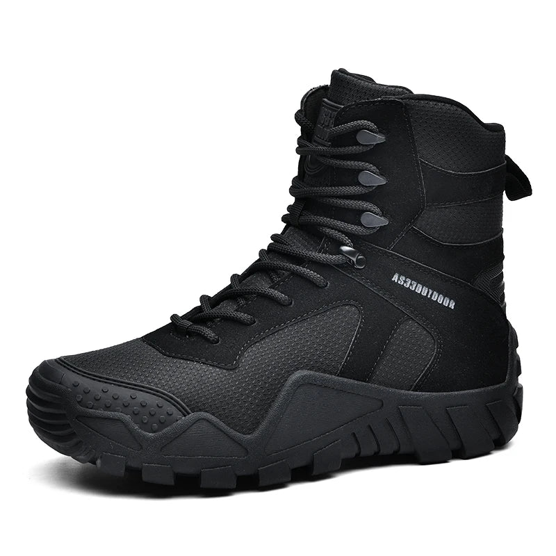 Men's waterproof hiking boots, lightweight outdoor boots,