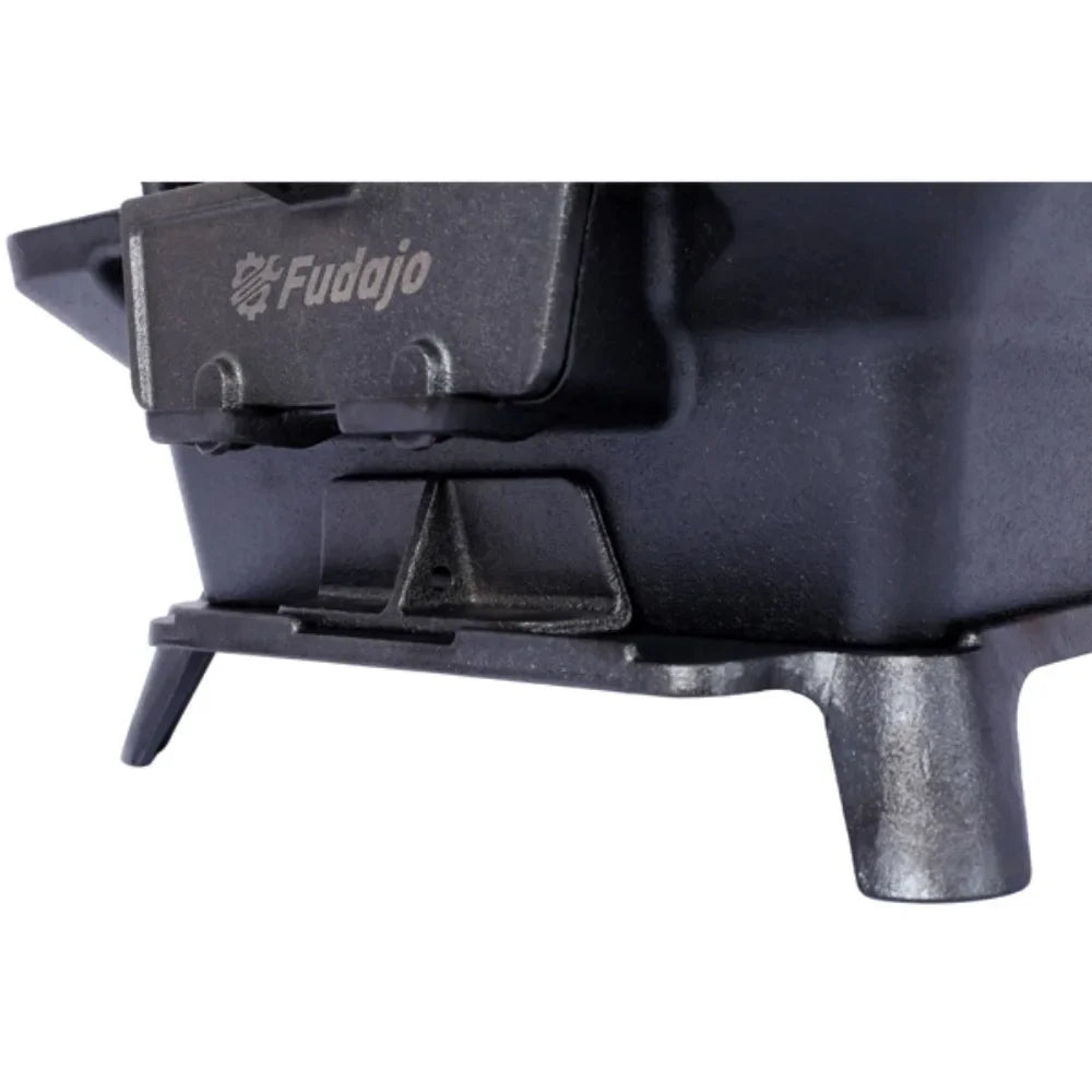 Oval Cast Iron Portable Charcoal Grill and Tabletop Cast Iron Skillet