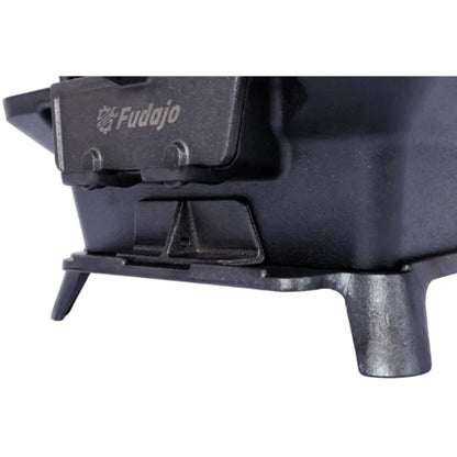 Oval Cast Iron Portable Charcoal Grill and Tabletop Cast Iron Skillet