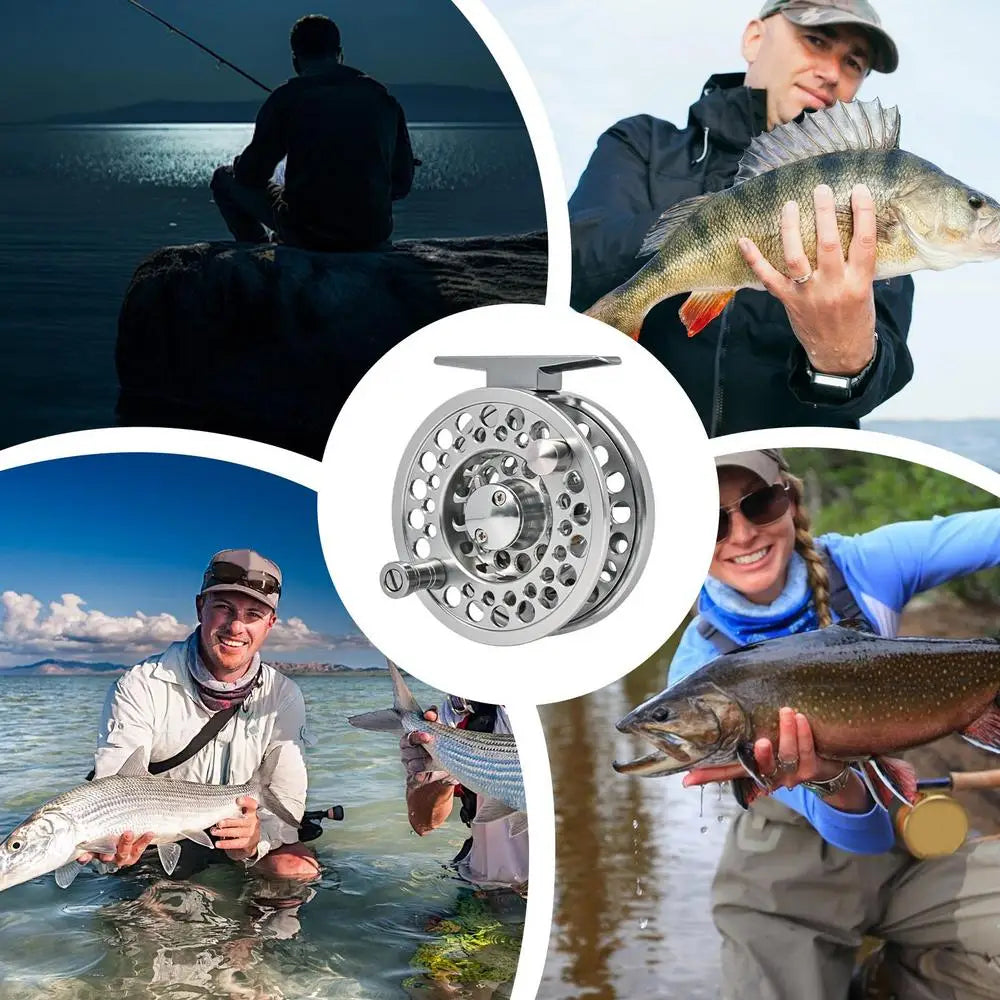 Fly Fishing Reel Saltwater Fishing Reel Fishing Gear Aluminum Alloy Reel For Freshwater Lake Stream Pond Fishing Fly Fishing