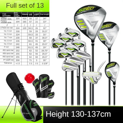 Clubs Set  Junior Right Handed Children Professional Match with Bag