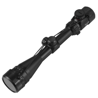 4-16x40 AO Tactical Scope Red Green Illuminated Hunting Sight with Mounts for 20mm Rail Long Range Scopes