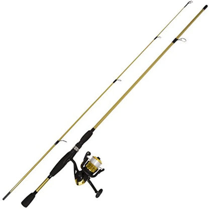 Fiberglass Fishing Pole - Strike Series 78-Inch Collapsible Rod and Spinning Reel Combo, EVA Handle, Pre-Spooled Reel, Fishing